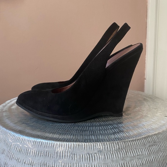 Miu Miu | Suede Slingback Heels - Picture 4 of 7